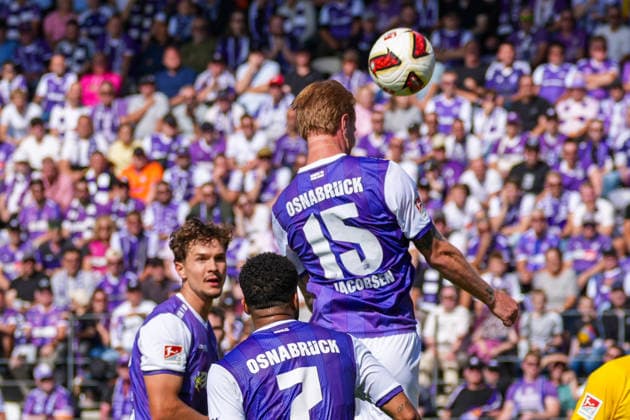 Tor zum 2:0 durch Bjarke Jacobsen (VfL Osnabrück, 15), Torjubel, Freude, Emotionen, Deutschland: Fussball, 2. Bundesliga, Saison 2026 27, 4. Spieltag, 06.09.2026, VfL Osnabrück vs Eintracht Braunschweig, Stadion Bremer Brücke (Osnabrück, Niedersachsen) *** Bjarke Jacobsen scores the 2-0 goal for VfL Osnabrück, 15, goal celebration, joy, emotions, German soccer, 2. Bundesliga, 2026-27 season, Matchday 4, September 6, 2026, VfL Osnabrück vs. Eintracht Braunschweig, Bremer Brücke Stadium, Osnabrück, Lower Saxony Copyright: xLeonxFrickx