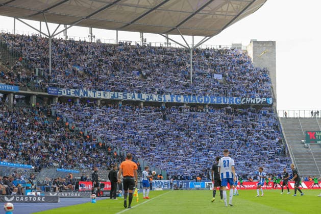 06.09.2026, xtgx, Fussball - 2.Bundesliga Hertha BSC Berlin - 1.FC Magdeburg emspor, v.l. Symbolfoto, Symbolbild, Symbol, Fans, Zuschauer, Publikum, Magdeburg (DFL DFB REGULATIONS PROHIBIT ANY USE OF PHOTOGRAPHS as IMAGE SEQUENCES and or QUASI-VIDEO) Berlin *** September 6, 2026, xtgx, Soccer 2. Bundesliga Hertha BSC Berlin 1 FC Magdeburg emspor, from left: stock photo, stock image, symbol, fans, spectators, audience, Magdeburg. DFL and DFB regulations prohibit any use of photographs as image sequences and or quasi-video. Berlin