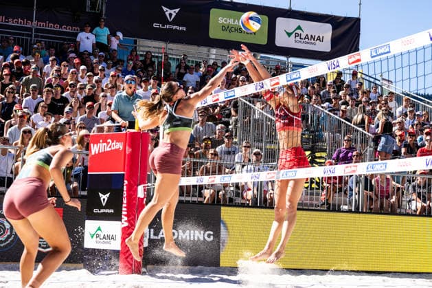 Beach volleyball, Beachvolleyball - MEVZA Schladming SCHLADMING,AUSTRIA,06.SEP.26 - BEACH VOLLEYBALL - win2day Tour PRO, MEVZA Schladming. Image shows Magdalena Rabitisch (AUT).  GEPAxpictures xJulioxArellano
