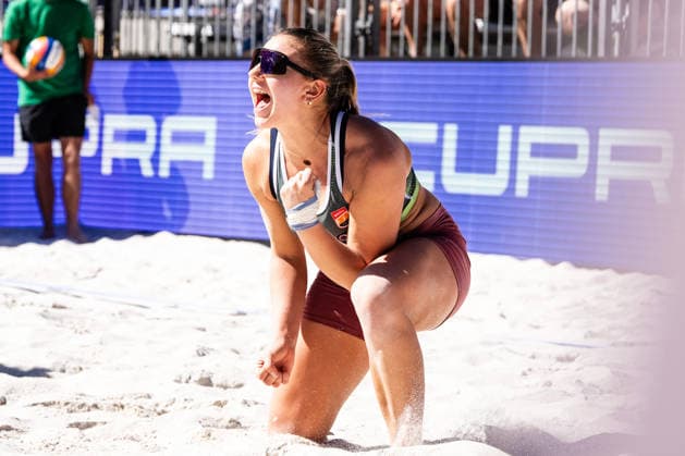Beach volleyball, Beachvolleyball - MEVZA Schladming SCHLADMING,AUSTRIA,06.SEP.26 - BEACH VOLLEYBALL - win2day Tour PRO, MEVZA Schladming. Image shows Magdalena Rabitisch (AUT).  GEPAxpictures xJulioxArellano