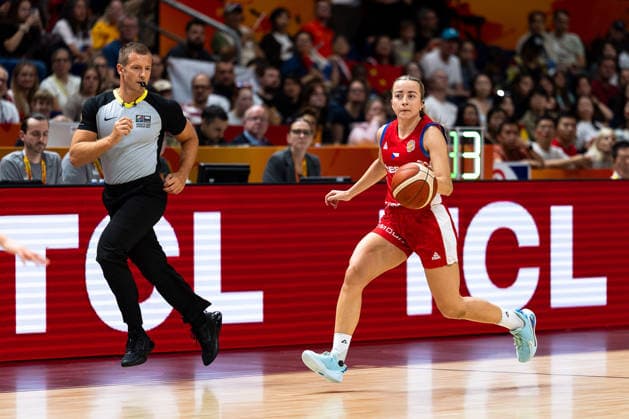 Gabriela Andelova, Czech Republic, No. 4 dribbling, GER, China vs. Czech Republic, Basketball, 2026 FIBA Women s World Cup, Group Stage, Matchday 2, September 6, 2026, GER, China vs. Czech Republic, Basketball, 2026 FIBA Women’s World Cup, Group Stage, Matchday 2, September 6, 2026, Berlin Copyright: xEibner-Pressefoto MaxxVincenx EP_MVN