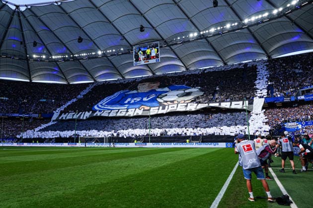 Choreografie Fans Ultras Hamburger SV für Kevin Keegan GER, Hamburger SV vs. 1. FSV Mainz 05, Fußball, 1. Bundesliga, Spieltag 02, Saison 2026 2027, 06.09.2026 DFL REGULATIONS PROHIBIT ANY USE OF PHOTOGRAPHS AS IMAGE SEQUENCES AND OR QUASI-VIDEO GER, Hamburger SV vs. 1. FSV Mainz 05, Fußball, 1. Bundesliga, Spieltag 02, Saison 2026 2027, 06.09.2026 Hamburg *** Choreography by Hamburger SV Ultras fans for Kevin Keegan (GER), Hamburger SV vs. 1. FSV Mainz 05, soccer, Bundesliga 1, Matchday 2, 2026–2027 season, September 6, 2026 DFL regulations prohibit any use of photographs as image sequences and or quasi-video GER, Hamburger SV vs. 1. FSV Mainz 05, soccer, 1. Bundesliga, Matchday 2, 2026–2027 Season, September 6, 2026, Hamburg Copyright: xEibner-Pressefoto MarcelxvonxFehrnx EP_MFN