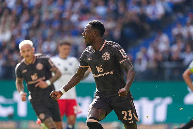 Torjubel nach Tor zum 0:1 Sheraldo Becker (1. FSV Mainz 05, 23) GER, Hamburger SV vs. 1. FSV Mainz 05, Fußball, 1. Bundesliga, Spieltag 02, Saison 2026 2027, 06.09.2026 DFL REGULATIONS PROHIBIT ANY USE OF PHOTOGRAPHS AS IMAGE SEQUENCES AND OR QUASI-VIDEO GER, Hamburger SV vs. 1. FSV Mainz 05, Fußball, 1. Bundesliga, Spieltag 02, Saison 2026 2027, 06.09.2026 Hamburg *** Goal celebration after Sheraldo Becker scores the 0-1 goal for 1. FSV Mainz 05, 23 GER, Hamburger SV vs. 1. FSV Mainz 05, Soccer, Bundesliga 1, Matchday 02, 2026–2027 Season, September 6, 2026 DFL regulations prohibit any use of photographs as image sequences and or quasi-video, GER, Hamburger SV vs. 1. FSV Mainz 05, soccer, 1st Bundesliga, Matchday 2, 2026–2027 season, September 6, 2026, Hamburg Copyright: xEibner-Pressefoto MarcelxvonxFehrnx EP_MFN