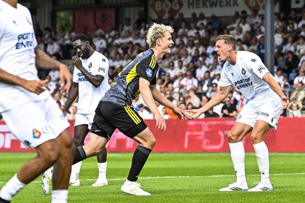 VELSEN - Nicolas Binder of SC Cambuur celebrates the 0-2 during the Dutch Eredivisie match between Telstar and Cambuur at the BUKO Stadium on September 6, 2026, in Velsen, the Netherlands. OLAF KRAAK ANP Eredivisie 2026 27 xVIxANPxSportx xxANPxIVx 567373971 originalFilename: 567373971.jpg