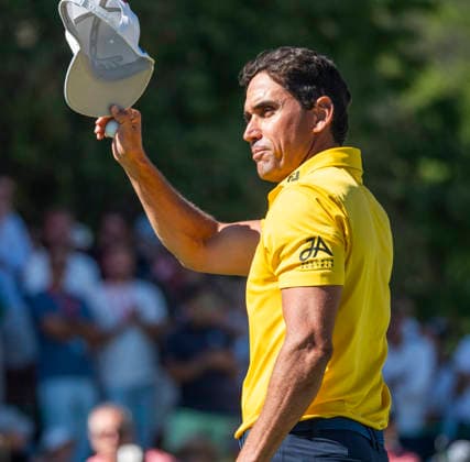 September 6, 2026, Crans-Montana, Valais, Switzerland: Crans-Montana Switzerland, 09 06 2026: RAFA CABRERA BELLO of Span celebrates during Omega European Masters 2026, which is taking place in the famous ski resort that will host the upcoming Alpine World Ski Championships and took plat at Crans-Montana in Valais, Switzerland. Golf 2026: Omega European Masters: Final Day  - ZUMAd206 0866067596st Copyright: xEricxDubostx