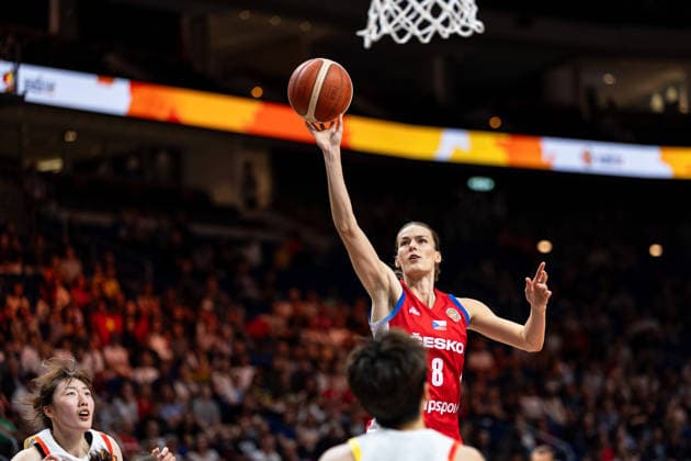Veronika Vorackova, Czech Republic, taking a layup on September 8, GER, China vs. Czech Republic, Basketball, 2026 FIBA Women’s World Cup, Group Stage, Matchday 2, September 6, 2026, GER, China vs. Czech Republic, Basketball, 2026 FIBA Women’s World Cup, Group Stage, Matchday 2, September 6, 2026, Berlin Copyright: xEibner-Pressefoto MaxxVincenx EP_MVN