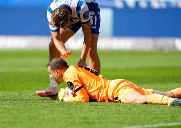Marton Dardai (Hertha BSC, 31) und Marius Gersbeck (Hertha BSC, 35) GER, Hertha BSC vs 1. FC Magdeburg, 2. Bundesliga, 4. Spieltag, Saison 2026-27, Olympiastadion, Berlin, 06.09.2026 DFL REGULATIONS PROHIBIT ANY USE OF PHOTOGRAPHS AS IMAGE SEQUENCES AND OR QUASI-VIDEO GER, Hertha BSC vs 1. FC Magdeburg, 2. Bundesliga, 4. Spieltag, Saison 2026-27, 06.09.2026 Berlin *** Marton Dardai, Hertha BSC, 31, and Marius Gersbeck, Hertha BSC, 35 (GER), Hertha BSC vs. 1. FC Magdeburg, 2. Bundesliga, Matchday 4, 2026–27 season, Olympiastadion, Berlin, September 6, 2026 DFL regulations prohibit any use of photographs as image sequences and or quasi-video GER, Hertha BSC vs. 1 FC Magdeburg, 2. Bundesliga, Matchday 4, 2026–27 season, September 6, 2026, Berlin Copyright: xEibner-Pressefoto ScottxColemanx EP_SCN