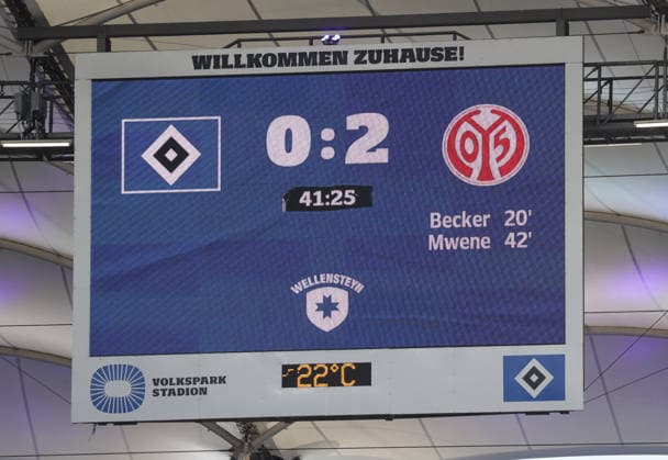 Torjubel 0-2 Phillipp Mwene (1.FSV Mainz 05) Fussball, Herren, Saison 2026 2027,1.Liga, Volksparkstadion, Hamburger SV gegen Mainz 05 DFL REGULATIONS PROHIBIT ANY USE OF PHOTOGRAPHS AS IMAGE SEQUENCES AND OR QUASI-VIDEO. *** Goal celebration 0 2 Phillipp Mwene 1 FSV Mainz 05 Soccer, Men s, 2026–2027 season, 1. Bundesliga, Volksparkstadion, Hamburger SV vs. Mainz 05 DFL REGULATIONS PROHIBIT ANY USE OF PHOTOGRAPHS AS IMAGE SEQUENCES AND OR QUASI-VIDEO