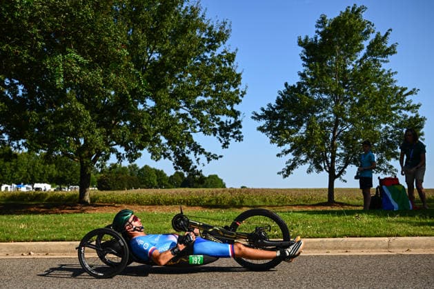 2026 UCI Para-cycling Road World Championships Picture by Olly Hassell SWpix.com - 06 09 2026 - Cycling - 2026 UCI Para-cycling Road World Championships - Huntsville, Alabama, United States of America - Men H1 Road Race - Patrik Jahoda (Czechia) Huntsville Cummings Research Park United States of America Copyright: x xSWpix.comx(t axPhotographyxHubxLtd)xOllyxHassell SWpix.comx SWP-3030-22977