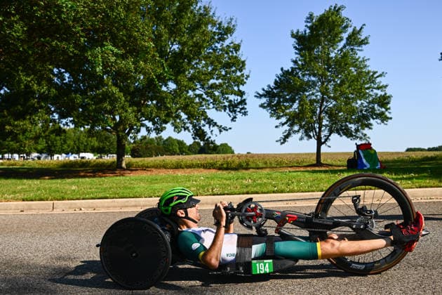 2026 UCI Para-cycling Road World Championships Picture by Olly Hassell SWpix.com - 06 09 2026 - Cycling - 2026 UCI Para-cycling Road World Championships - Huntsville, Alabama, United States of America - Men H1 Road Race - Nicolas Pieter Du Preez (South Africa) Huntsville Cummings Research Park United States of America Copyright: x xSWpix.comx(t axPhotographyxHubxLtd)xOllyxHassell SWpix.comx SWP-3030-22992