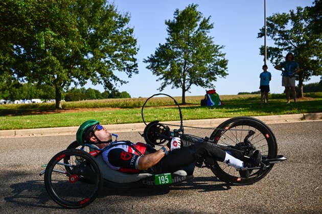 2026 UCI Para-cycling Road World Championships Picture by Olly Hassell SWpix.com - 06 09 2026 - Cycling - 2026 UCI Para-cycling Road World Championships - Huntsville, Alabama, United States of America - Men H1 Road Race - Benjamin Früh (Switzerland) Huntsville Cummings Research Park United States of America Copyright: x xSWpix.comx(t axPhotographyxHubxLtd)xOllyxHassell SWpix.comx SWP-3030-22994