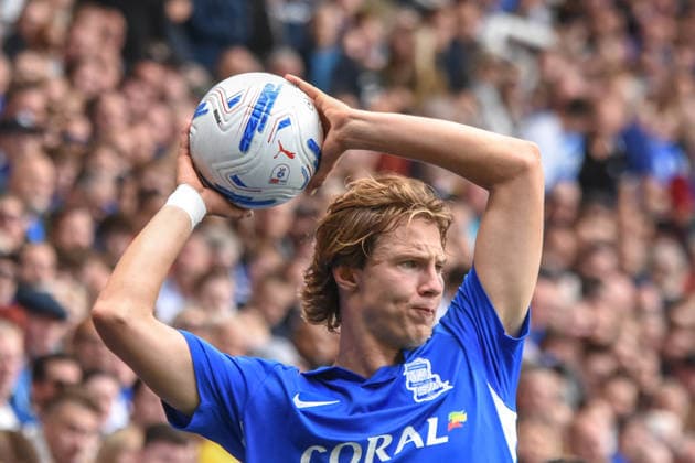 Birmingham City v Wolverhampton Wanderers, Sky Bet Championship, St Andrews @ Knighthead Park, Birmingham, UK - 6 September 2026 Birmingham City s August Priske preparing to take a throw in , UK NEWSPAPERS OUT Copyright: xRichardxBowcottx