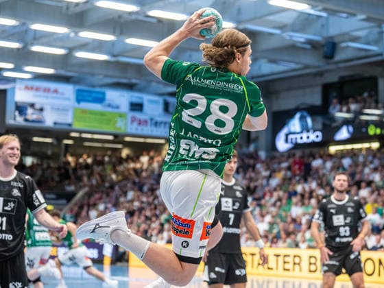 Franko Lastro, Frisch Auf Goeppingen, No. 28 (outside), Frisch Auf Goeppingen vs. THW Kiel, Handball, Bundesliga 1, Men, 2026–2027 season, September 6, 2026, Frisch Auf Göppingen vs. THW Kiel, Handball, 1st Bundesliga, Men, 2026–2027 season, September 6, 2026, Göppingen Copyright: xEibner-Pressefoto MichaelxSchmidx EP_MST
