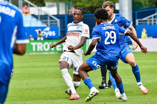 FOOTBALL : ESTAC Troyes x AS Monaco - Ligue 1 - JournÃ e 03 - 06 09 2026 Pape Demba Diop (RC Strasbourg) TroyesFrance  Copyright: xBaptistexAutissierx