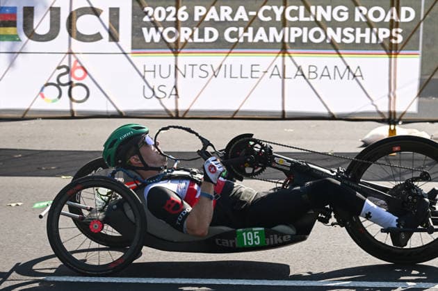 2026 UCI Para-cycling Road World Championships Picture by Mathew Wells SWpix.com - 06 09 2026 - Cycling - 2026 UCI Para-cycling Road World Championships - Huntsville, Alabama, United States of America - Men H1 Road Race - Benjamin Früh (Switzerland) Huntsville Cummings Research Park United States of America Copyright: x xSWpix.comx(t axPhotographyxHubxLtd)xMathewxWells SWpix.comx SWP-3030-23042