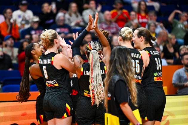 Puerto Rico v Belgium - FIBA Women s Basketball World Cup 2026 BERLIN, GERMANY - SEPTEMBER 06 : Illustration picture Belgian Cats before the start of the game during the FIBA Women s Basketball World Cup group C phase match between Puerto Rico and Belgium in Berlin on September 6, 2026 in Berlin, Germany, 06 09 2026 Berlin Germany  Copyright: xVincentxKalutx