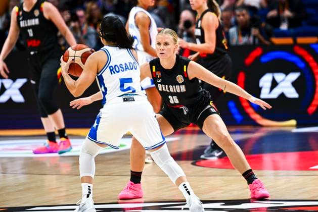 Puerto Rico v Belgium - FIBA Women s Basketball World Cup 2026 BERLIN, GERMANY - SEPTEMBER 06 : Vanloo Julie guard of Belgium in action during the FIBA Women s Basketball World Cup group C phase match between Puerto Rico and Belgium in Berlin on September 6, 2026 in Berlin, Germany, 06 09 2026 Berlin Germany  Copyright: xVincentxKalutx