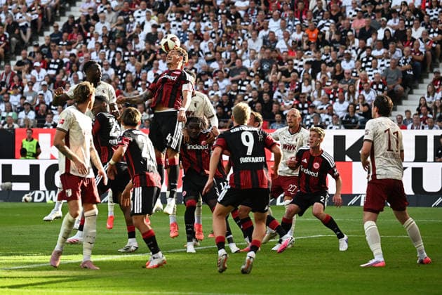 06.09.2026, xjhx, Fussball 1.Bundesliga, Eintracht Frankfurt - FC Augsburg v.l. Robin Koch (Eintracht Frankfurt) (DFL DFB REGULATIONS PROHIBIT ANY USE OF PHOTOGRAPHS as IMAGE SEQUENCES and or QUASI-VIDEO) Frankfurt am Main *** September 6, 2026, xjhx, Soccer, Bundesliga 1, Eintracht Frankfurt vs. FC Augsburg, Robin Koch, Eintracht Frankfurt, DFL, DFB. REGULATIONS PROHIBIT ANY USE OF PHOTOGRAPHS AS IMAGE SEQUENCES AND OR QUASI-VIDEO. Frankfurt am Main