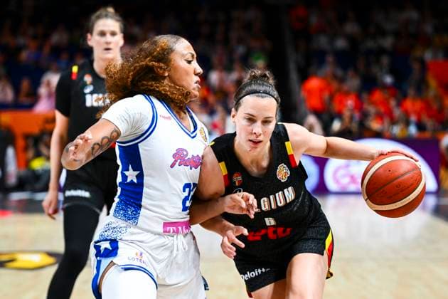 Puerto Rico v Belgium - FIBA Women s Basketball World Cup 2026 BERLIN, GERMANY - SEPTEMBER 06 : Delaere Antonia small forward of Belgium in action during the FIBA Women s Basketball World Cup group C phase match between Puerto Rico and Belgium in Berlin on September 6, 2026 in Berlin, Germany, 06 09 2026 Berlin Germany  Copyright: xVincentxKalutx