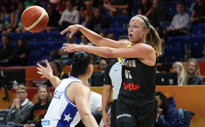Belgium s Julie Allemand fights for the ball during a game between Belgian national basketball team Belgian Cats and Puerto Rico, game 2 of the group phase at the FIBA Women s Basketball World Cup, on Sunday 6 September 2026, in Berlin, Germany. The FIBA Women s Basketball World Cup takes place in Berlin from 4 to 23 September 2026. VIRGINIExLEFOUR  x185457514x
