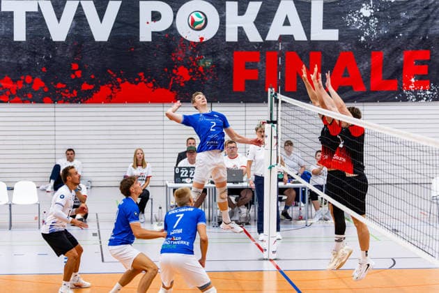 September 6, 2026, GER, Volleyball, Men, Season 26, Thuringia Cup Final, Volleyball Day, Blue Volleys Gotha vs. VSV Jena 90 Richard Werner Blue Volleys Gotha, 2 99089 Erfurt, Rieths Sports Complex, Thuringia, Germany