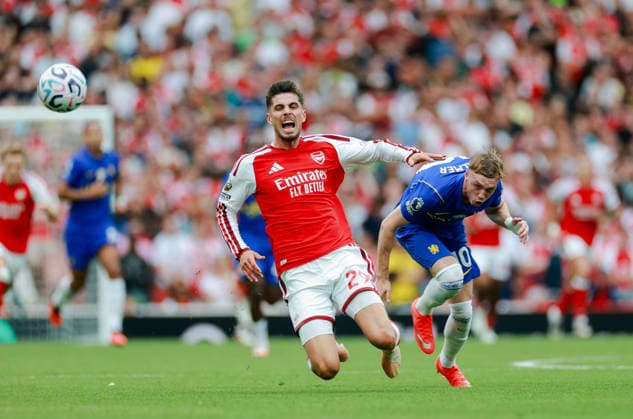 Premier League 2026 27 Arsenal v Chelsea Emirates Stadium 06.09.2026 Kai Havertz of Arsenal and Cole Palmer of Chelsea Premier League 2026 27 Arsenal v Chelsea Emirates Stadium 06.09.2026 Photograph By Marc Aspland The Times  Copyright: xMarcxAsplandx NINTCHDBPICT001106095153