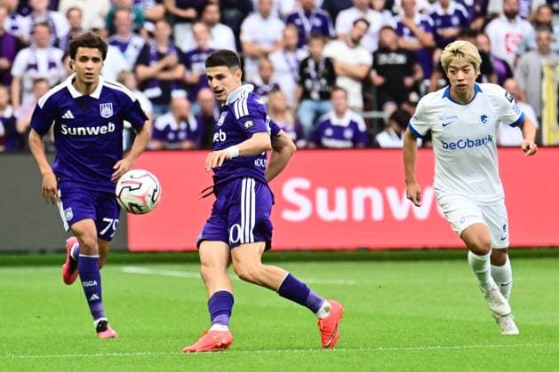 RSC Anderlecht v KRC Genk - Jupiler Pro League ANDERLECHT, BELGIUM - SEPTEMBER 06 : Koutsoupias Ilias midfielder of RSC Anderlecht in action during the Jupiler Pro League match between RSC Anderlecht and KRC Genk on September 6, 2026 in Anderlecht, Belgium, 06 09 2026 Anderlecht Belgium  Copyright: xPeterxDexVoechtx