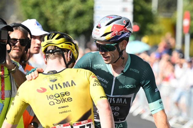 06-09-2026 Vuelta A Espana; Tappa 15 Palma Del Rio - Cordoba; 2026, Visma - Lease A Bike; Van Aert, Wout; Brennan, James Matthew; Cordoba; 