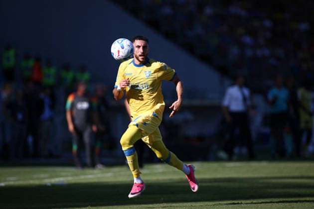 SOCCER - Serie A - Frosinone Calcio vs. Venezia FC Photo by IPA ABACAPRESS.COM88197621 - Fares Ghedjemis of Frosinone Calcio is in action during the 2026–2027 Serie A match between Frosinone Calcio and Venezia F.C. at Stadio Benito Stirpe in Frosinone, Italy. Frosinone Italy  Copyright: xIPAxSport ABACAx