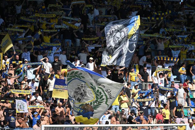 Soccer, friendly match ,Frosinone v Venezia Frosinone fans during the Serie A 2026 2027 match between Frosinone v Venezia at Benito Stirpe stadium in Frosinone, Italy, September 06th, 2026. Imago-Images Emmefoto Copyright: xImago-Images Emmefotox