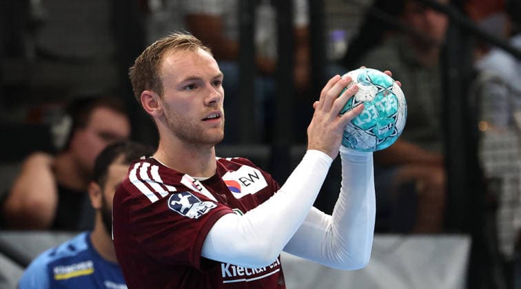 September 6, 2026, Germany, Stuttgart, Handball: TVB Stuttgart vs. Füchse Berlin, Mathias Gidsel, Berlin