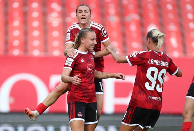 Papai Emöke Torjubel 1-0 , 1.FC Nürnberg-VfB Stuttgart , Frauen Bundesliga , , Fußball , in dem Max Morlock Stadion in Nürnberg , Bayern , Deutschland . September 06 , 2026 . Photo by: Davide Elias IPA Photo Pressefoto DENL Copyright: xDavidexEliasx