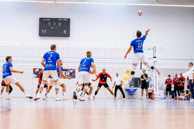 September 6, 2026, GER, Volleyball, Men, Season 26, Thuringia Cup Final, Volleyball Day, Blue Volleys Gotha vs. VSV Jena 90 Ben Bierwisch Blue Volleys Gotha, 13 99089 Erfurt, Rieths Sports Complex, Thuringia, Germany