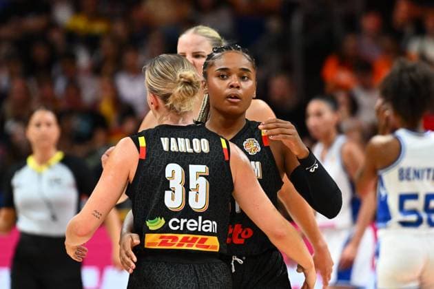 Puerto Rico v Belgium - FIBA Women s Basketball World Cup 2026 BERLIN, GERMANY - SEPTEMBER 06 : Lisowa Mbaka Maxuella small forward of Belgium during the FIBA Women s Basketball World Cup group C phase match between Puerto Rico and Belgium in Berlin on September 6, 2026 in Berlin, Germany, 06 09 2026 Berlin Germany  Copyright: xVincentxKalutx