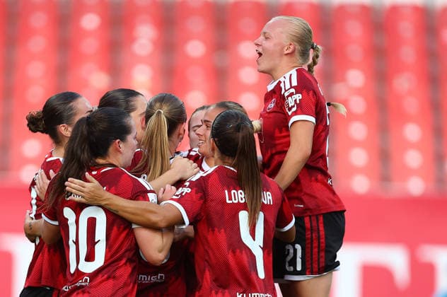Papai Emöke Torjubel 1-0 , 1.FC Nürnberg-VfB Stuttgart , Frauen Bundesliga , , Fußball , in dem Max Morlock Stadion in Nürnberg , Bayern , Deutschland . September 06 , 2026 . Photo by: Davide Elias IPA Photo Pressefoto DENL Copyright: xDavidexEliasx