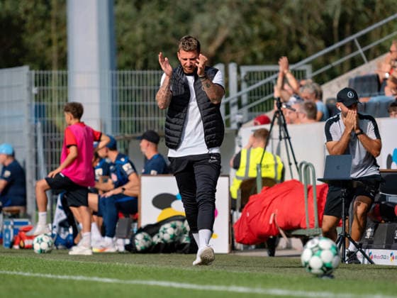 Pascal Reinhardt, SG Sonnenhof Grossaspach Coach, Doubtful About Big Opportunity GER, Soccer, SG Sonnenhof Grossaspach vs. TSG Hoffenheim II, 3rd Division, Matchday 4, 2026–2027 Season, September 6, 2026 GER, Soccer, SG Sonnenhof Grossaspach vs. TSG Hoffenheim II, 3rd Division, Matchday 4, 2026–2027 Season, September 6, 2026 Aspach Copyright: xCarstenxSchweringx EP_CSG