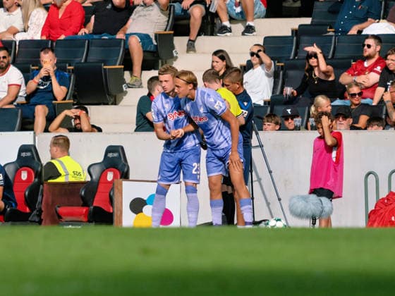 Alex Honajzer (TSG Hoffenheim II), 23, Luis Engelns (TSG Hoffenheim II), 16 (before coming on as a substitute), GER, Soccer, SG Sonnenhof Grossaspach vs. TSG Hoffenheim II, 3rd Division, Matchday 4, 2026–2027 Season, September 6, 2026 GER, Soccer, SG Sonnenhof Grossaspach vs. TSG Hoffenheim II, 3rd League, Matchday 4, 2026–2027 Season, September 6, 2026 Aspach Copyright: xCarstenxSchweringx EP_CSG