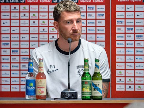 Pascal Reinhardt, SG Sonnenhof Grossaspach, Coach s Press Conference, GER, Soccer, SG Sonnenhof Grossaspach vs. TSG Hoffenheim II, 3rd League, Matchday 4, 2026–2027 Season, September 6, 2026 GER, Soccer, SG Sonnenhof Grossaspach vs. TSG Hoffenheim II, 3rd Division, Matchday 4, 2026–2027 Season, September 6, 2026 Aspach Copyright: xCarstenxSchweringx EP_CSG
