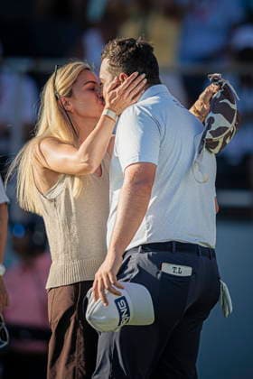 European Masters Golf Tournament in Crans-Montana Thriston Lawrence from South Africa celebrates his win with his wife after the fourth and final round of the DP World Tour Omega European Masters Golf Tournament, in Crans-Montana, Switzerland, Sunday, 06 September 2026. CRANS-MONTANA Wallis SWITZERLAND  Copyright: xVALENTINxFLAURAUDx