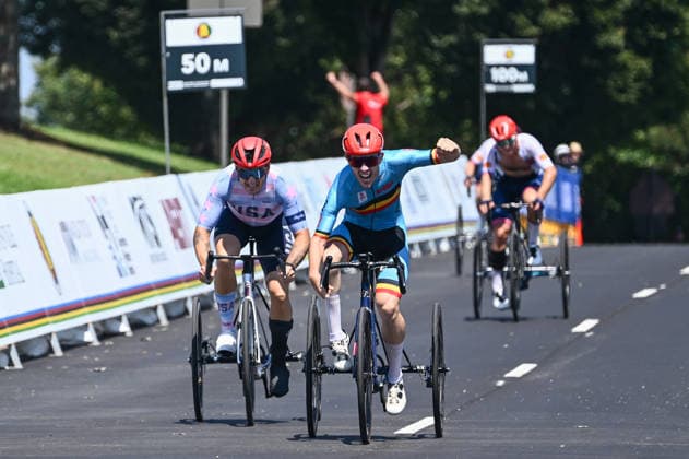 2026 UCI Para-cycling Road World Championships Picture by Mathew Wells SWpix.com - 06 09 2026 - Cycling - 2026 UCI Para-cycling Road World Championships - Huntsville, Alabama, United States of America - Men T2 Road Race - Tim Celen (Belgium) Huntsville Cummings Research Park United States of America Copyright: x xSWpix.comx(t axPhotographyxHubxLtd)xMathewxWells SWpix.comx SWP-3030-23130