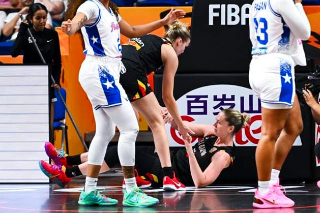 Puerto Rico v Belgium - FIBA Women s Basketball World Cup 2026 BERLIN, GERMANY - SEPTEMBER 06 : Meesseman Emma power forward of Belgium during the FIBA Women s Basketball World Cup group C phase match between Puerto Rico and Belgium in Berlin on September 6, 2026 in Berlin, Germany, 06 09 2026 Berlin Germany  Copyright: xVincentxKalutx