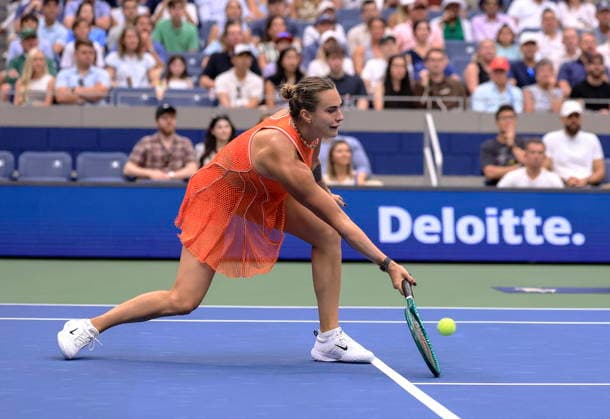 US Open tennis tournament - Day 8 Aryna Sabalenka of Belarus in action against Taylor Townsend of the USA during their Women s Singles match at the US Open Tennis Championships at the USTA Billie Jean King National Tennis Center in Flushing Meadows, New York, USA, 06 September 2026. The 2026 US Open tournament runs from 23 August through 13 September. FLUSHING MEADOWS NEW YORK United States  Copyright: xCRISTOBALxHERRERA-ULASHKEVICHx