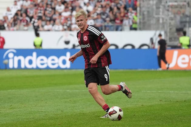 Jonathan Burkardt (Eintracht Frankfurt) - 06.09.2026 Bundesliga, Saison 26 27: Eintracht Frankfurt vs. FC Augsburg, Deutsche Bank Park, 2. Spieltag *** Jonathan Burkardt, Eintracht Frankfurt, September 6, 2026, Bundesliga, 2026–2027 season, Eintracht Frankfurt vs. FC Augsburg, Deutsche Bank Park, Matchday 2