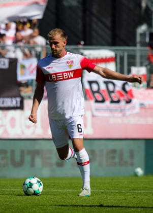 Würzburg, Soccer 3rd Division: FC Würzburger Kickers vs. VfB Stuttgart II, Alexander Groiß (VfB)