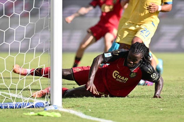 SOCCER - Serie A - Frosinone Calcio vs. Venezia FC Photo by IPA ABACAPRESS.COM88199203 - Richie Sagrado of Venezia F.C. scores the goal to tie the game at 2-2 during Matchday 3 of the Serie A Championship between Frosinone Calcio and Venezia F.C. at Benito Stirpe Stadium on September 6, 2026, in Frosinone, Italy. Frosinone Italy  Copyright: xIPAxSport ABACAx