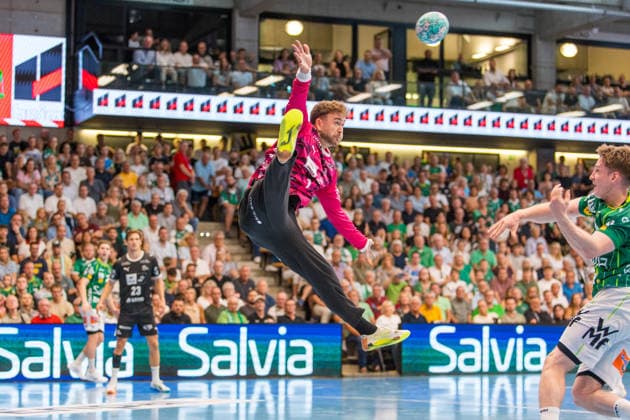 09 06 26 FRISCH AUF Göppingen vs. THW Kiel Germany, Göppingen, 09 06 2026, Handball, Bundesliga, 2026–2027 Season, FRISCH AUF Göppingen vs. THW Kiel Gonzalo Pérez de Vargas, THW Kiel