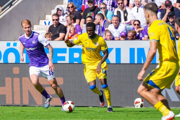 Aaron Opoku (Eintracht Braunschweig, 17), Deutschland: Fussball, 2. Bundesliga, Saison 2026 27, 4. Spieltag, 06.09.2026, VfL Osnabrück vs Eintracht Braunschweig, Stadion Bremer Brücke (Osnabrück, Niedersachsen) *** Aaron Opoku, Eintracht Braunschweig, 17, German Soccer, 2. Bundesliga, 2026–27 Season, Matchday 4, September 6, 2026, VfL Osnabrück vs. Eintracht Braunschweig, Bremer Brücke Stadium, Osnabrück, Lower Saxony Copyright: xLeonxFrickx
