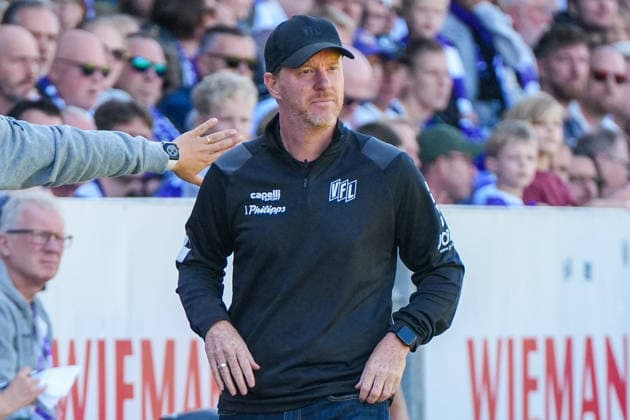 Timo Schultz (VfL Osnabrück, Trainer), Gesichtsausdruck, Mimik, Deutschland: Fussball, 2. Bundesliga, Saison 2026 27, 4. Spieltag, 06.09.2026, VfL Osnabrück vs Eintracht Braunschweig, Stadion Bremer Brücke (Osnabrück, Niedersachsen) *** Timo Schultz, VfL Osnabrück, Coach, facial expression, facial gestures, German soccer, 2. Bundesliga, 2026–27 season, Matchday 4, September 6, 2026, VfL Osnabrück vs. Eintracht Braunschweig, Bremer Brücke Stadium, Osnabrück, Lower Saxony Copyright: xLeonxFrickx