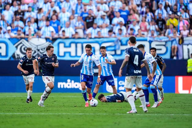 September 6, 2026, Malaga, Malaga, Spain: Carlos Dotor of Malaga CF in action during the Spanish league, LaLiga EA Sports, football match played between Malaga CF and Levante UD at La Rosaleda stadium on September 6, 2026, in Malaga, Spain. Malaga CF V Levante UD - LaLiga EA Sports  - ZUMAa181 20260906_zaa_a181_154 Copyright: xJoaquinxCorcherox