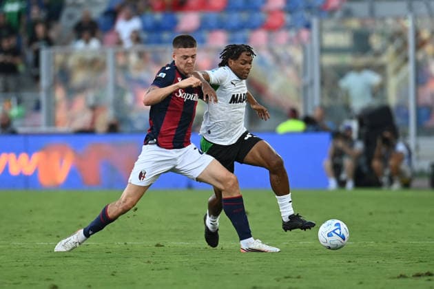 SOCCER - Serie A - Bologna FC vs. US Sassuolo Photo by IPA ABACAPRESS.COM88200734 - Lauriente Armand (US Sassuolo) in action during the Bologna FC vs. US Sassuolo Italian Serie A soccer match in Bologna, Italy, on September 6, 2026 Bologna Italy  Copyright: xIPAxSport ABACAx